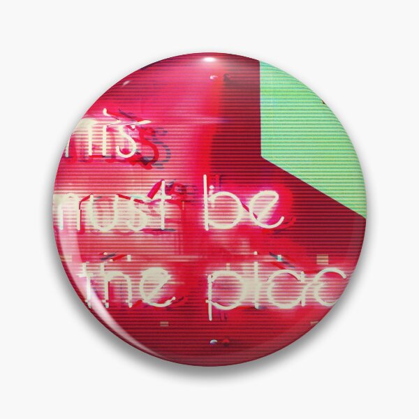Item preview, "This Must Be The Place" Neon Welcome - Glitch Aesthetic designed and sold by CoitoCG.