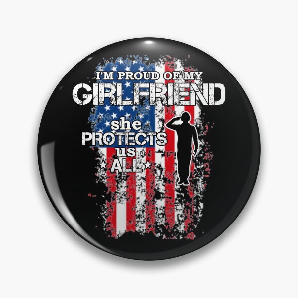 Item preview, Proud My Girlfriend Protects Us All Shirt Veteran Gear designed and sold by DynamicDesign.