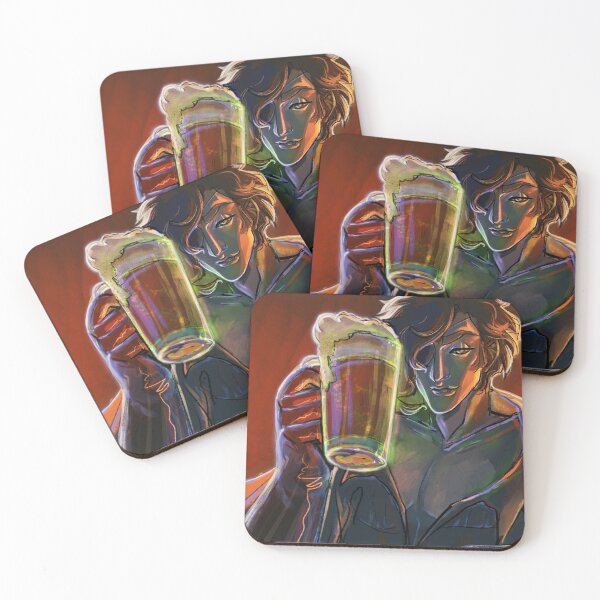 Drink with Me - Dr. Devorak Coasters (Set of 4)