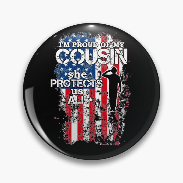 Item preview, Proud My Cousin Protects Us All Shirt Veteran Gear designed and sold by DynamicDesign.
