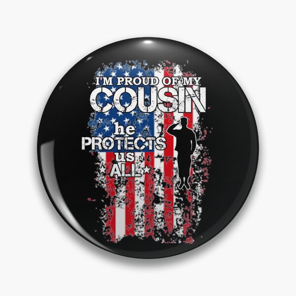Item preview, Proud My Cousin Protects Us All Shirt Veteran Gear designed and sold by DynamicDesign.
