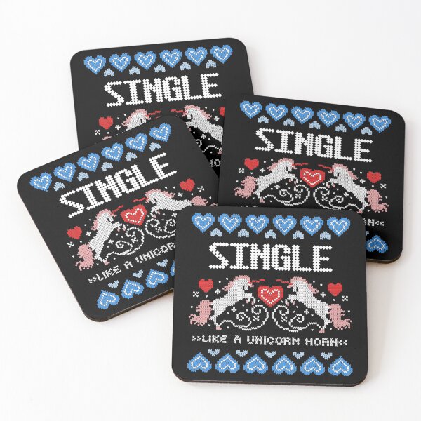 Item preview, Single like a Unicorn Horn. Funny Ugly Christmas Sweater for Singles. designed and sold by Bragamontes.