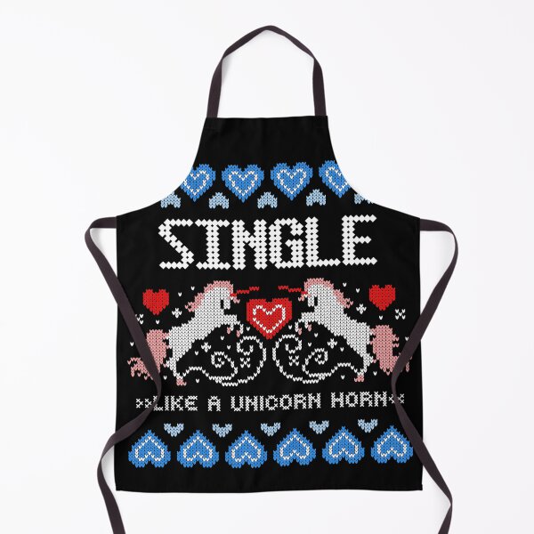 Item preview, Single like a Unicorn Horn. Funny Ugly Christmas Sweater for Singles. designed and sold by Bragamontes.