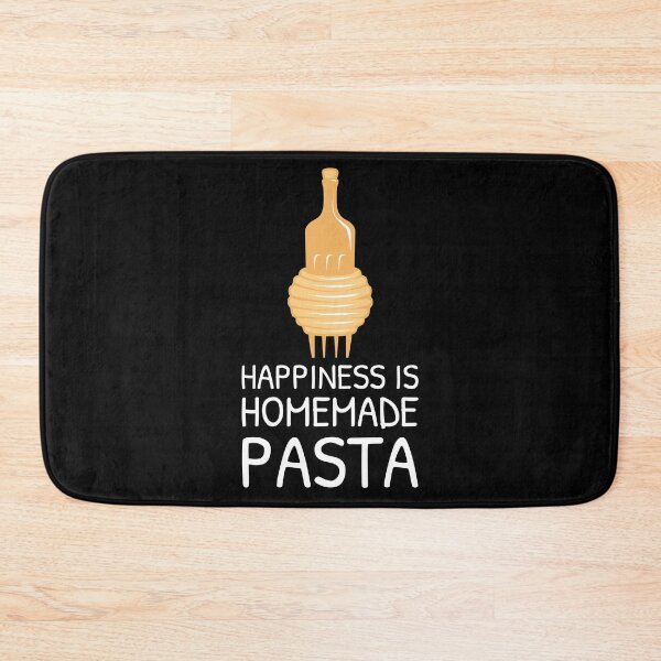 Item preview, Happiness Homemade Pasta Yummy Quote designed and sold by Telle Garcia.