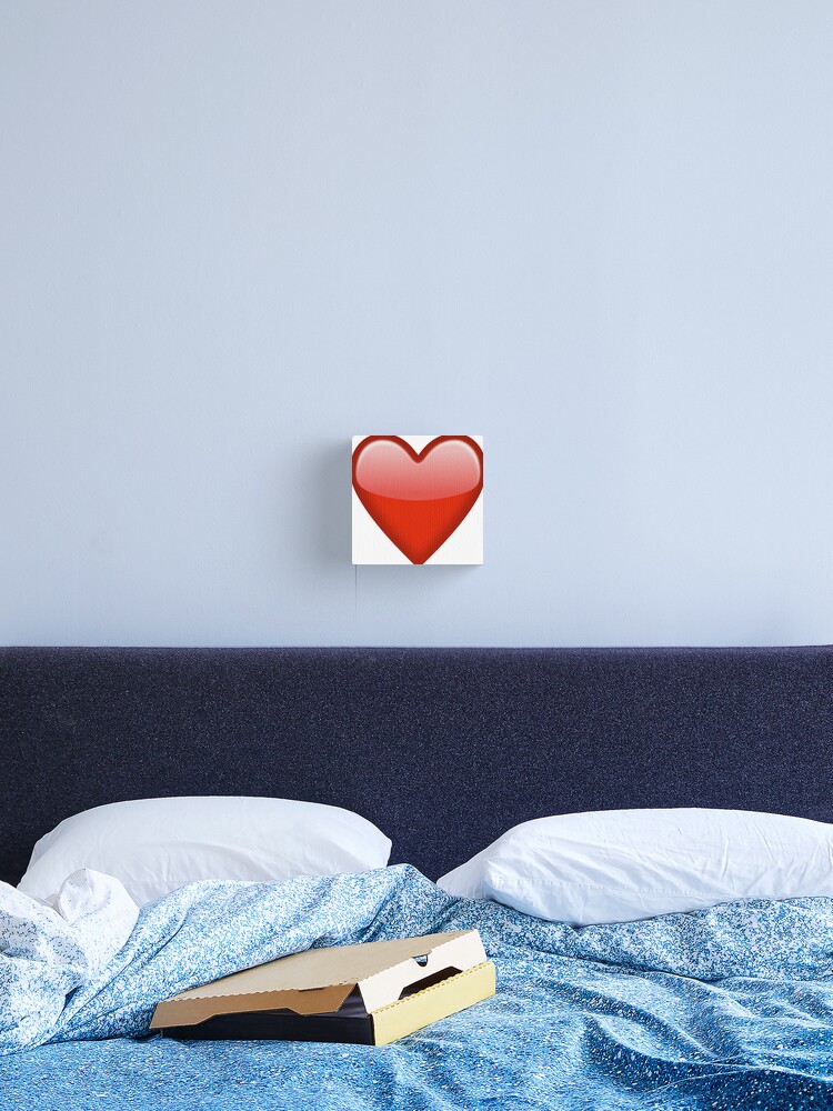 Red heart emoji Sticker for Sale by designsbyzw