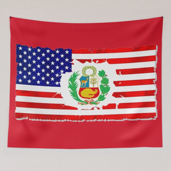 Item preview, Peruvian American Flag Combo designed and sold by CRHPOD20.