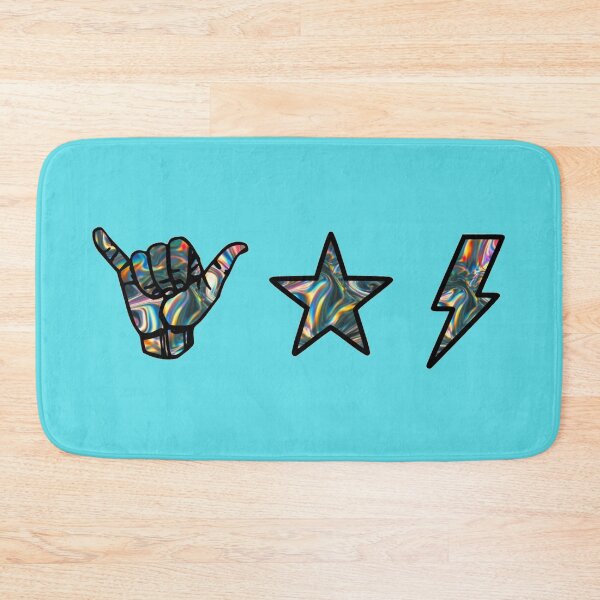 Item preview, holographic shaka, star and lightning sticker pack designed and sold by samantha brachman.