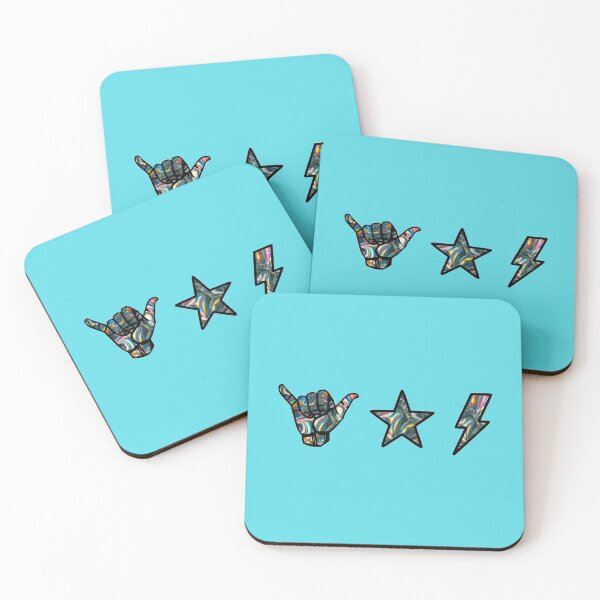 Item preview, holographic shaka, star and lightning sticker pack designed and sold by samantha brachman.