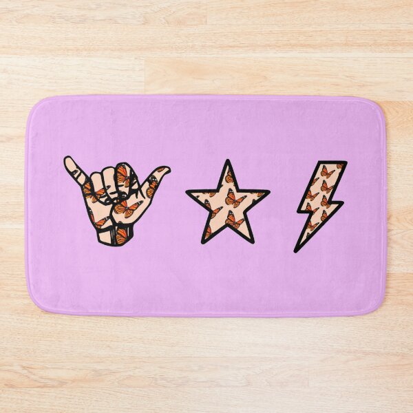 Item preview, butterfly shaka hand, star & lightning sticker pack designed and sold by samantha brachman.