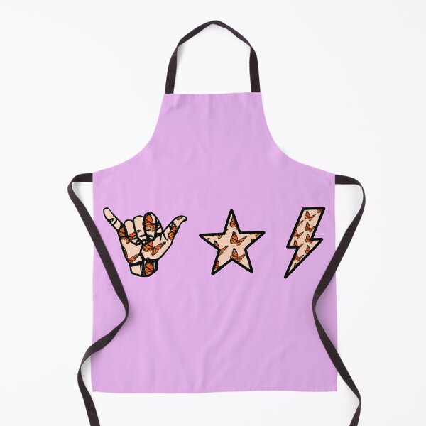 Item preview, butterfly shaka hand, star & lightning sticker pack designed and sold by samantha brachman.
