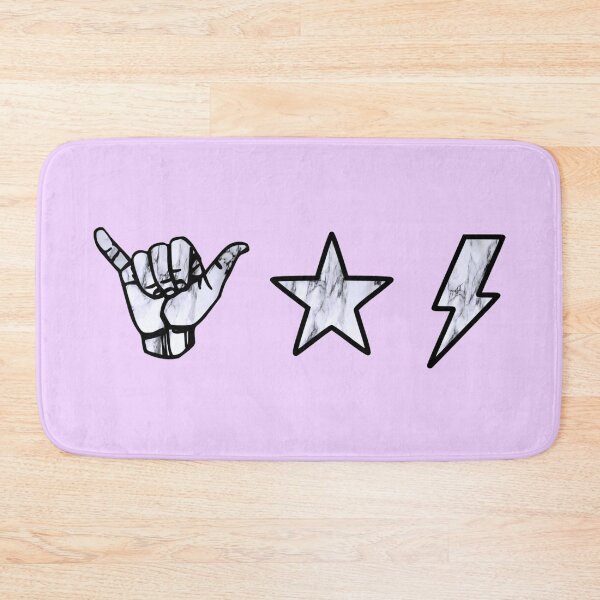 Item preview, marble shaka, star and lightning sticker pack designed and sold by samantha brachman.