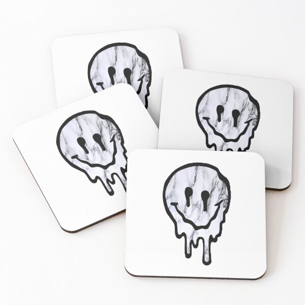 Item preview, marble drippy smiley face designed and sold by samantha brachman.