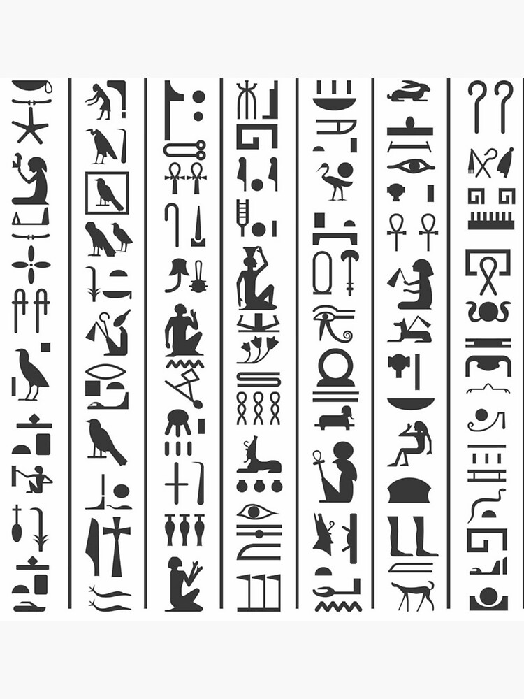 quot Hieroglyphics quot Sticker for Sale by ablacktv Redbubble