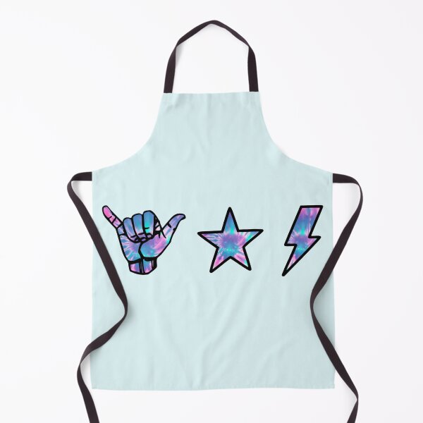 Item preview, tye dye shaka hand, star & lightning sticker pack designed and sold by samantha brachman.