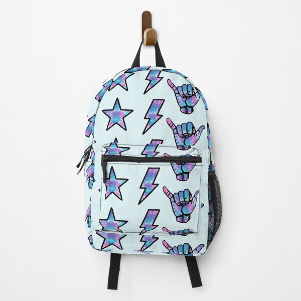 Item preview, tye dye shaka hand, star & lightning sticker pack designed and sold by samantha brachman.