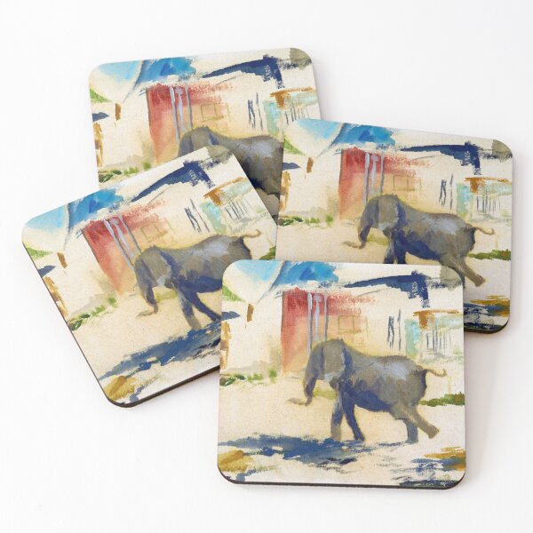 Item preview, The running elephant enjoys freedom designed and sold by Lillian Berthel.