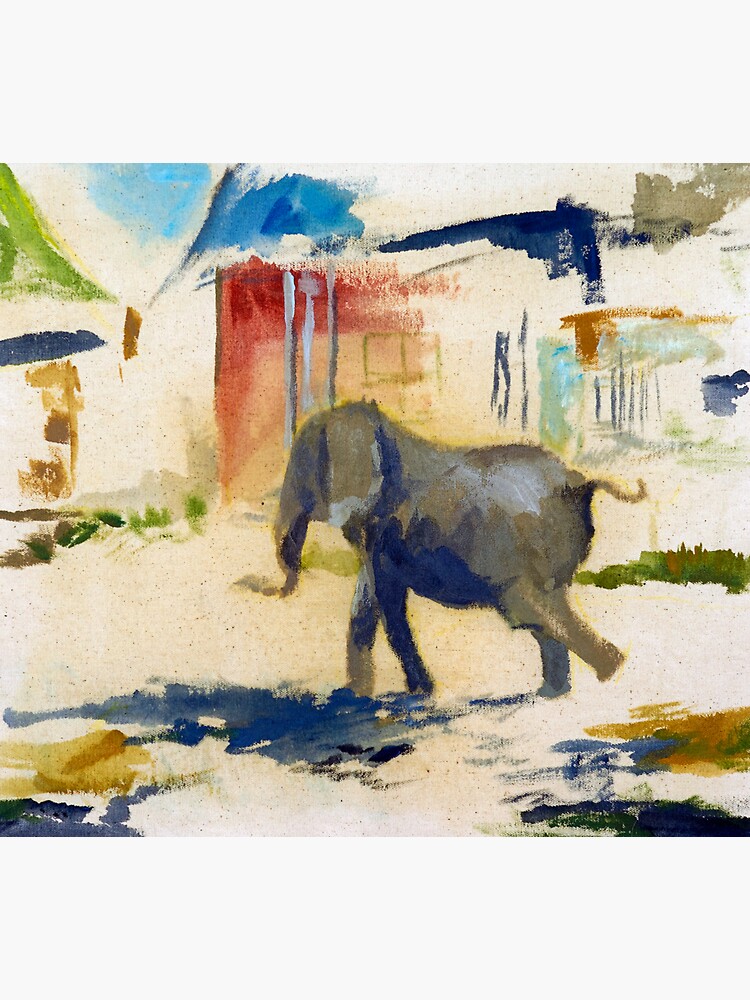 Der entlaufende Elefant genießt die Freiheit von LillianBerthel