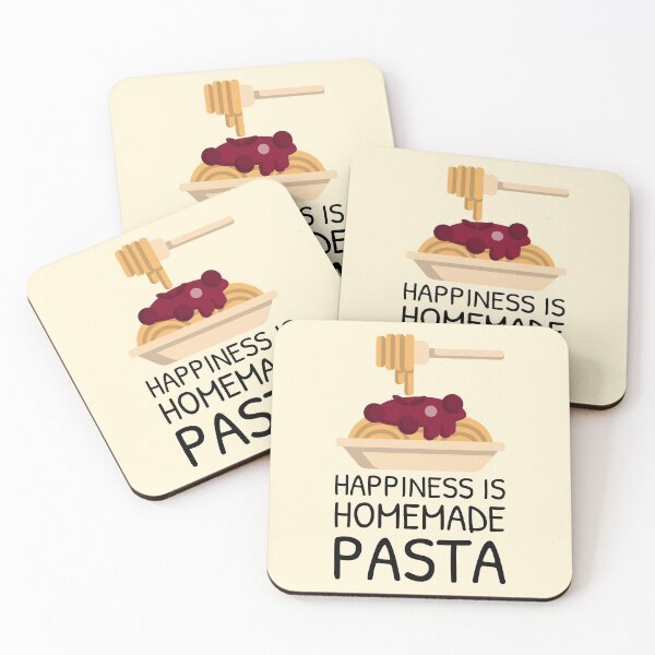 Item preview, Spaghetti Homemade Pasta Happiness Quote designed and sold by Telle Garcia.