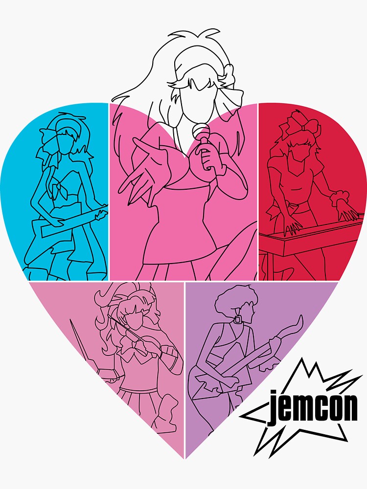 Thumbnail 3 of 3, Sticker, Straight from the Heart JemCon 2017 designed and sold by JemCon.