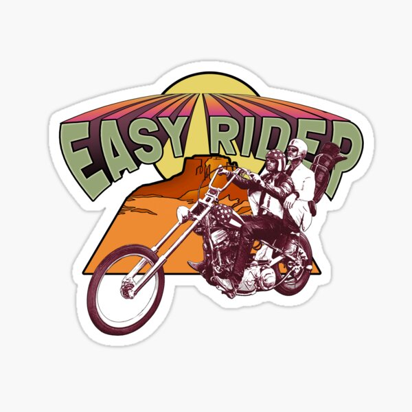 "Easy Rider" Sticker for Sale by BorleyB Redbubble