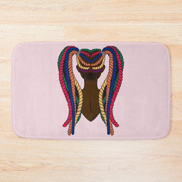 Item preview, Black Girl Rainbow Pink Cartoon Twists Protective Hairstyle designed and sold by JessicaAmber.
