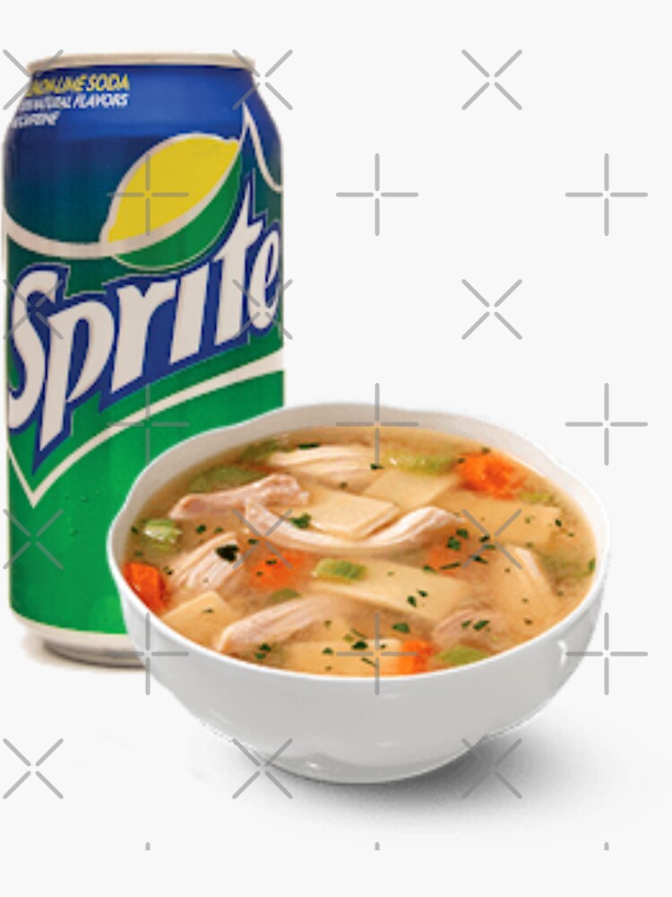 "ChickenNoodle Soup with a Soda on the Side" Sticker by AmieEllie Redbubble