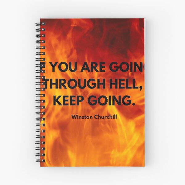 Item preview, If you are going through hell, keep going. Churchill designed and sold by timg58.