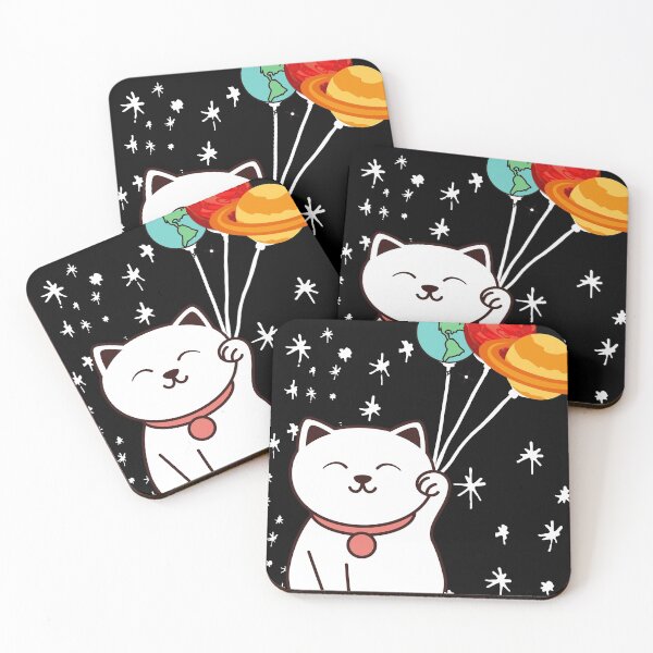 Item preview, Cute cat - Planets  designed and sold by CINE-STORE.