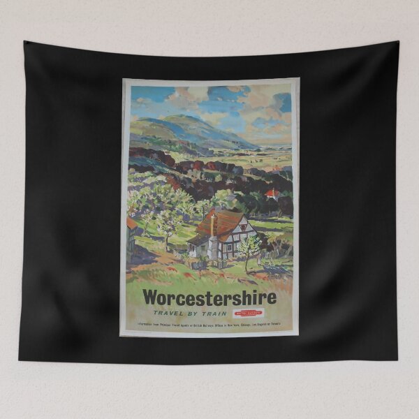 Item preview, Railway Poster Worcestershire designed and sold by stickart-marek.