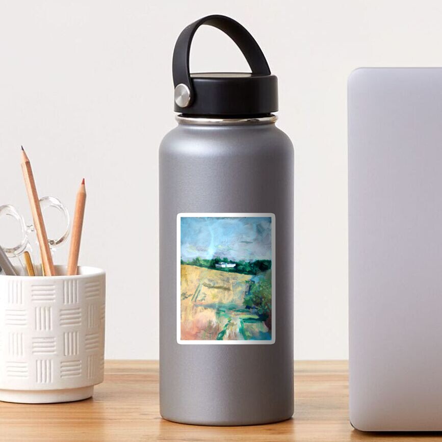 Ein Getreidefeld bei Apolda im Sommer Sticker