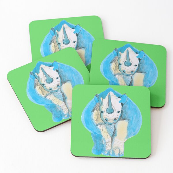 Item preview, Fearless rhinoceros stare down designed and sold by InspiredCutenes.