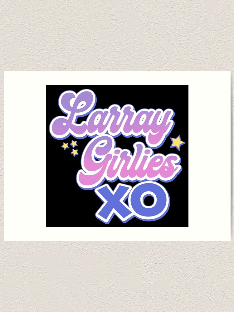 Larray Girlies Xo Art Print For Sale By Misterplop Redbubble 