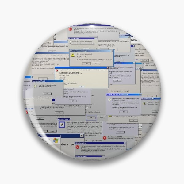 Item preview, WINDOWS 98/XP ERROR MESSAGED COLLAGE PRINT designed and sold by dizzxyart.