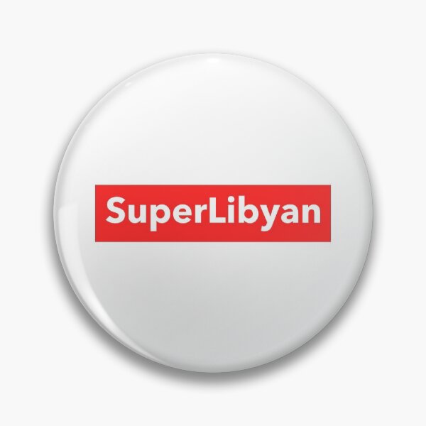 Item preview, Super Libyan Red And White Logo with a Stylish Design designed and sold by ArabCorner.
