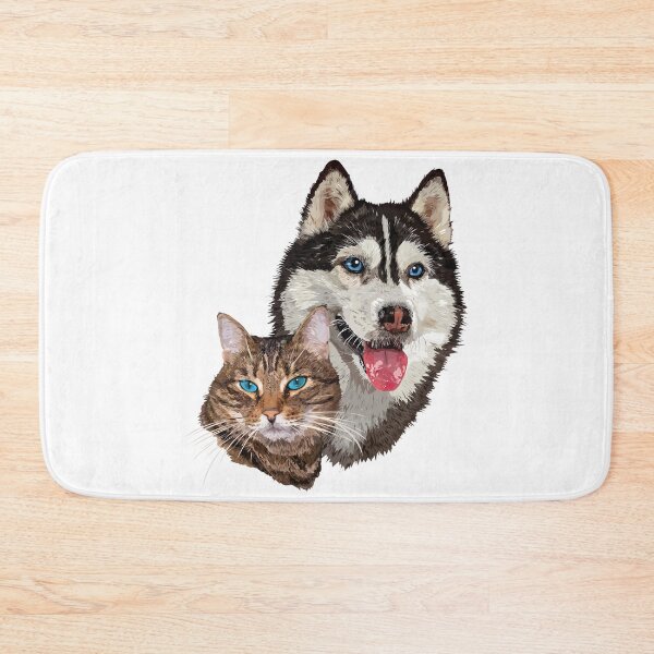 Item preview, Cat and husky designed and sold by obscurite.