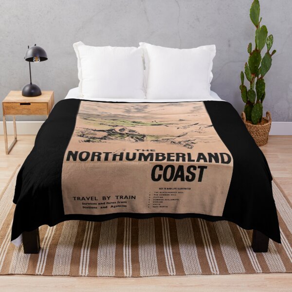 Aperçu de l'œuvre affiche de chemin de fer Northumberland Coast créée et vendue par stickart-marek.