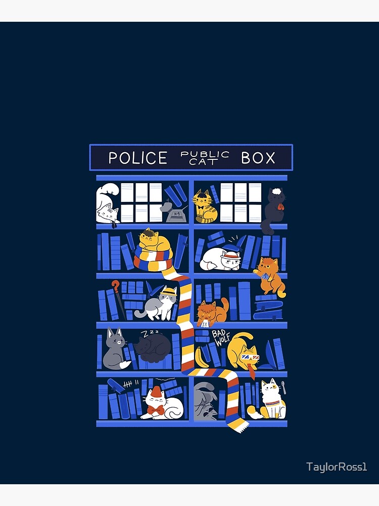 Thumbnail 6 of 6, Apron, Library Box Who designed and sold by TaylorRoss1.