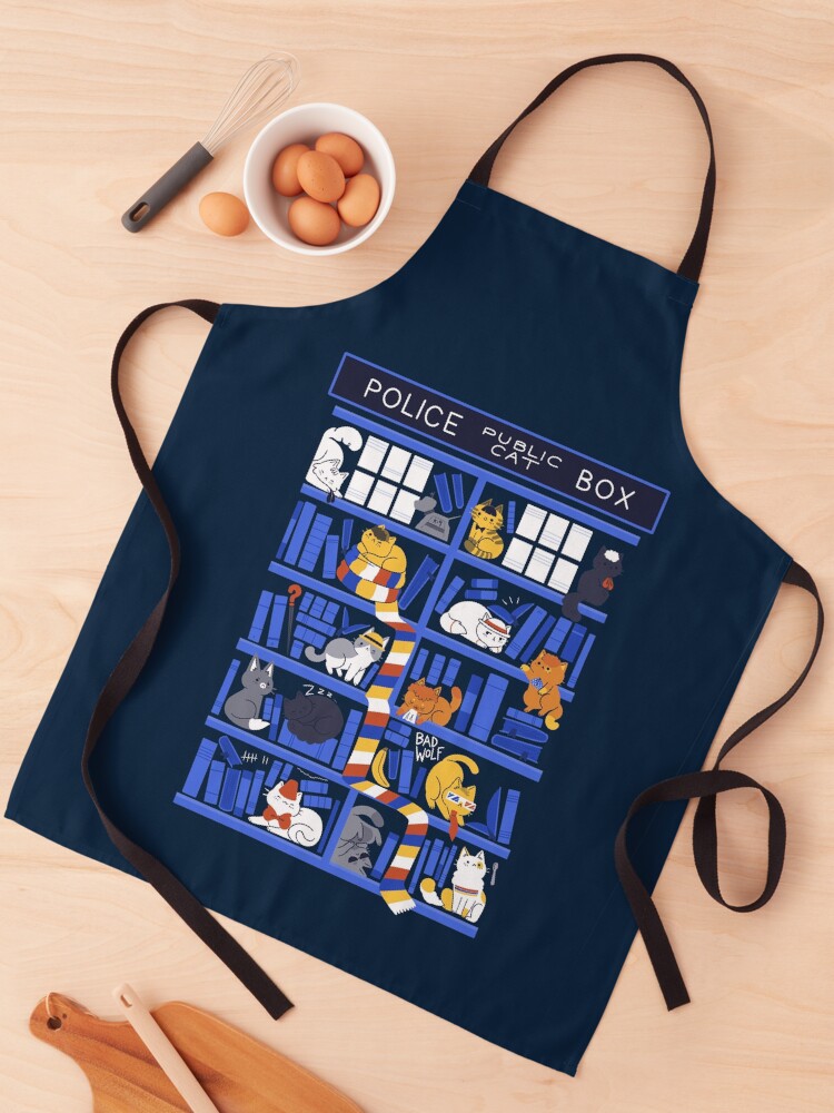 Thumbnail 1 of 6, Apron, Library Box Who designed and sold by TaylorRoss1.