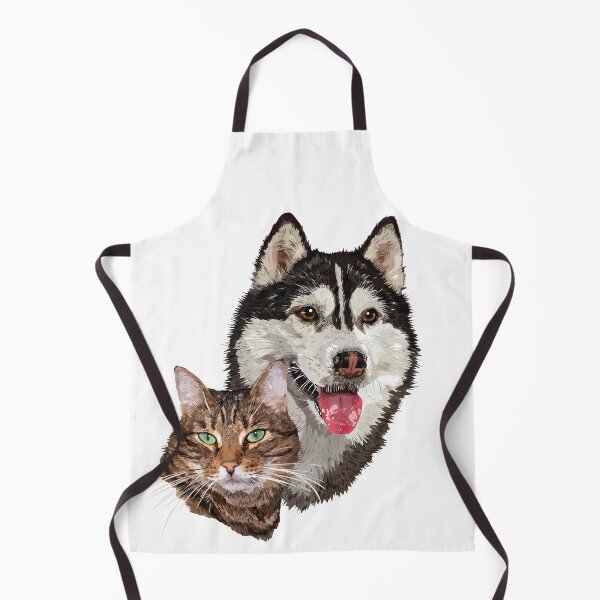 Aperçu de l'œuvre Chat et husky créée et vendue par obscurite.