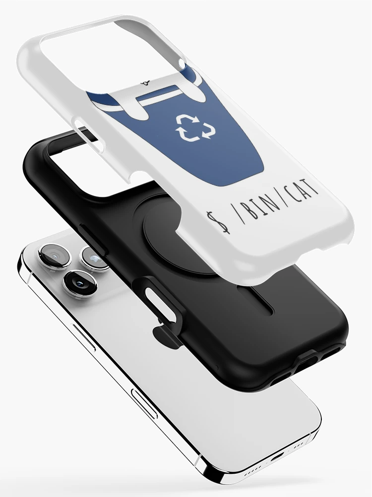 Thumbnail 2 of 4, iPhone Case, $ /bin/cat Linux Command Line Cat designed and sold by coder-kitty.