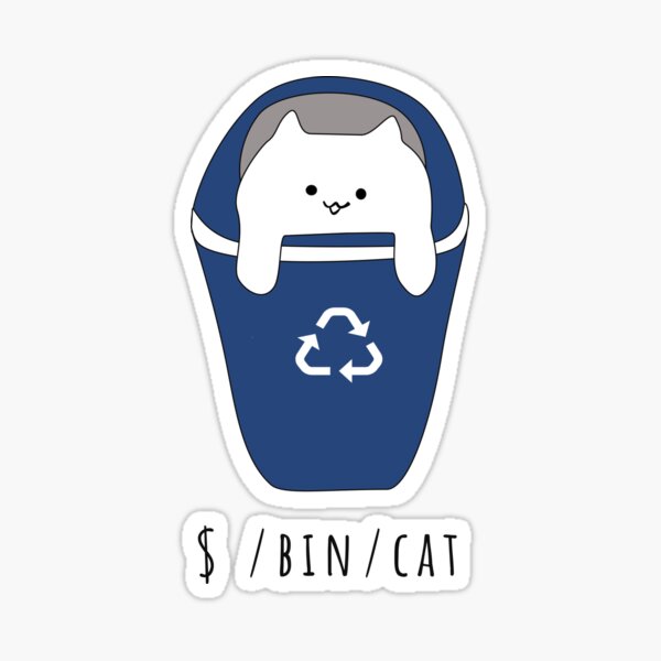 Item preview, $ /bin/cat Linux Command Line Cat designed and sold by coder-kitty.
