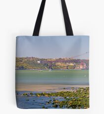 Tejo. Lisbon bridge. Tote Bag