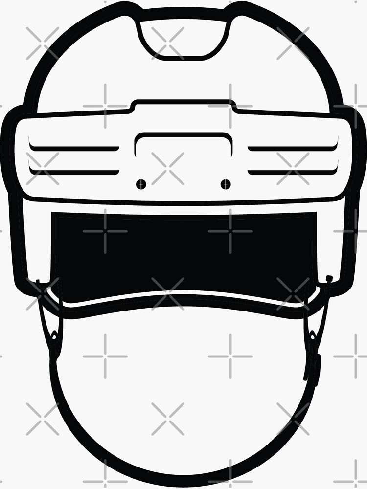"Hockey Helmet" Sticker for Sale by gary28 Redbubble