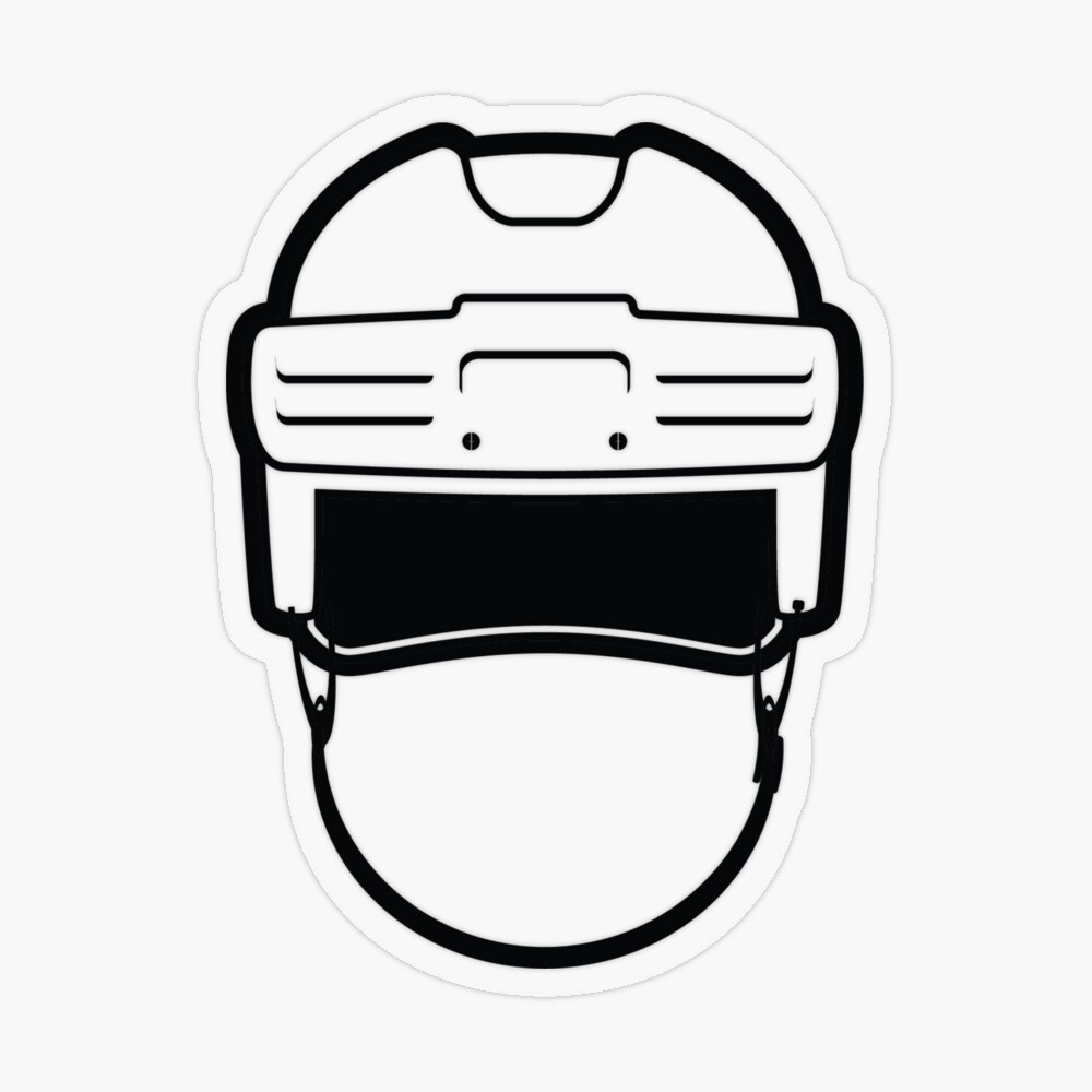 Simple Black and White Baseball Jersey Back Sticker for Sale by gary28