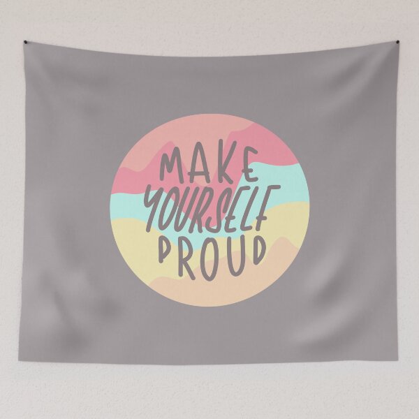 Item preview, Make Yourself Proud | Retro Pastel Quote designed and sold by CarlosAlberto.