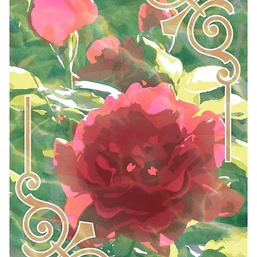 Artwork thumbnail, Red Roses Card by Jeffrey Gonzalez