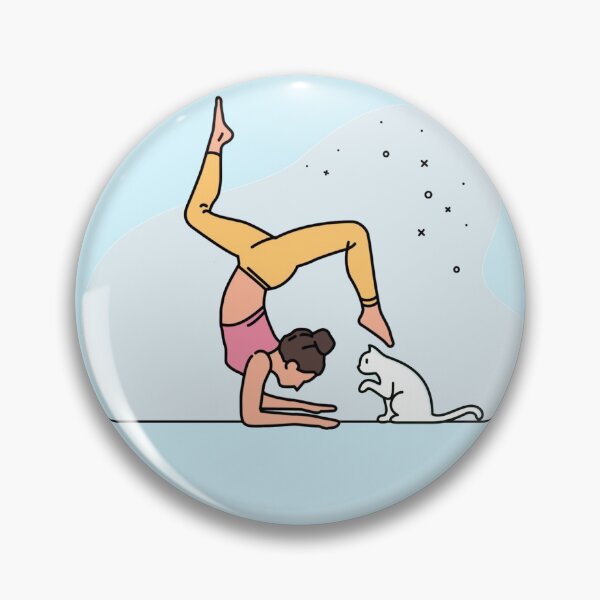 Item preview, YOGA WITH CAT handstand designed and sold by Trio's Stuff.
