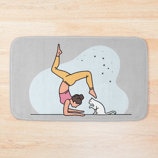 Item preview, YOGA WITH CAT handstand designed and sold by Trio's Stuff.