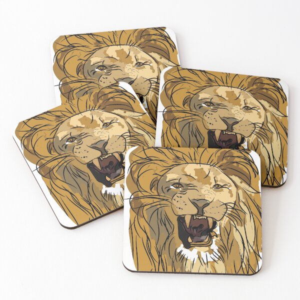Item preview, Roaring lion head poster | Roaring lion head painting  designed and sold by KARTICK DUTTA.