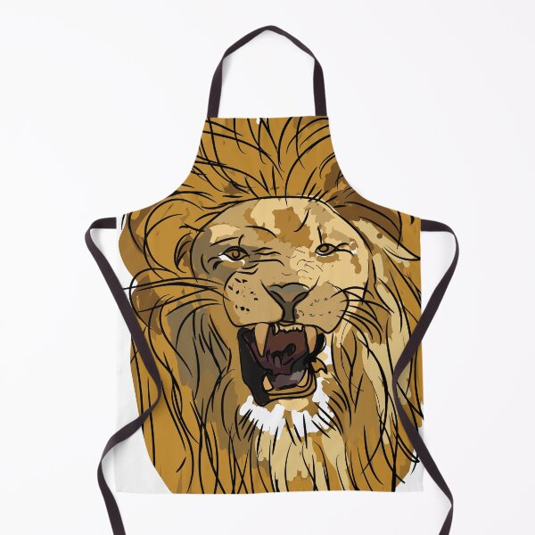 Item preview, Roaring lion head poster | Roaring lion head painting designed and sold by KARTICK DUTTA.